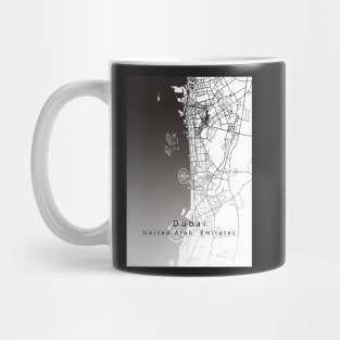 Dubai City Map Mug